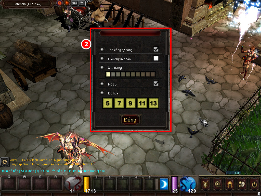 Chức năng chính của Game MU Thần Kiếm